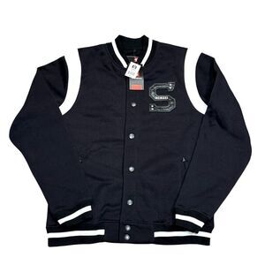 NWT South Pole Black White Varsity Jacket Men’s Sz XXL